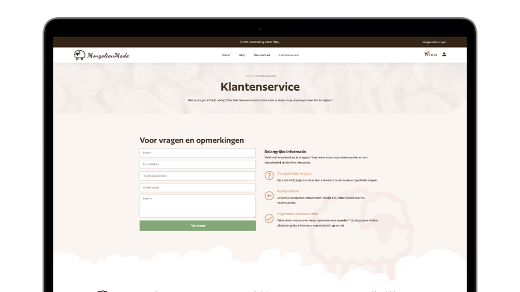 MongolianMade-Klantenservice-screens