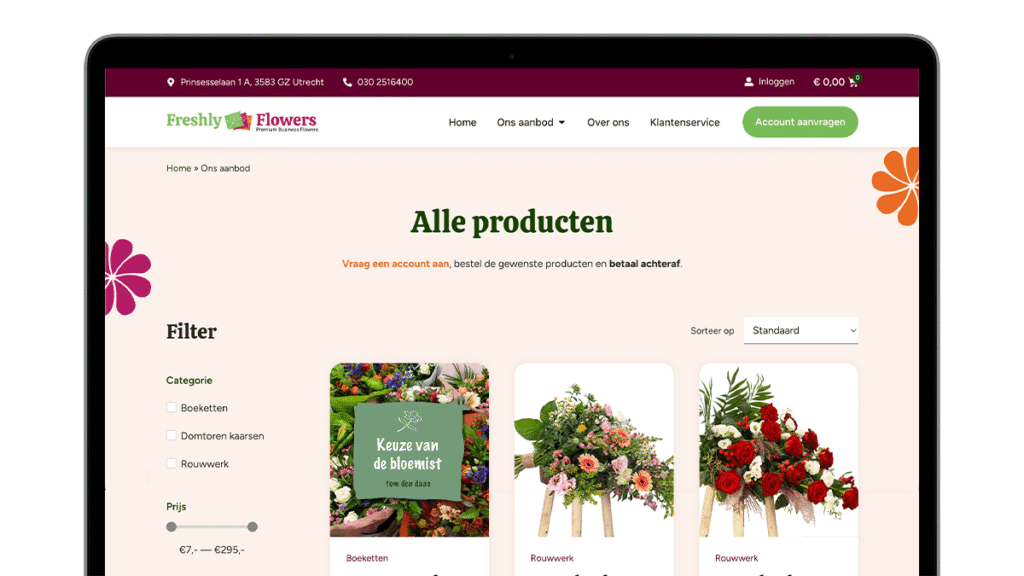 FreshlyFlowers-Shop-Website-screens