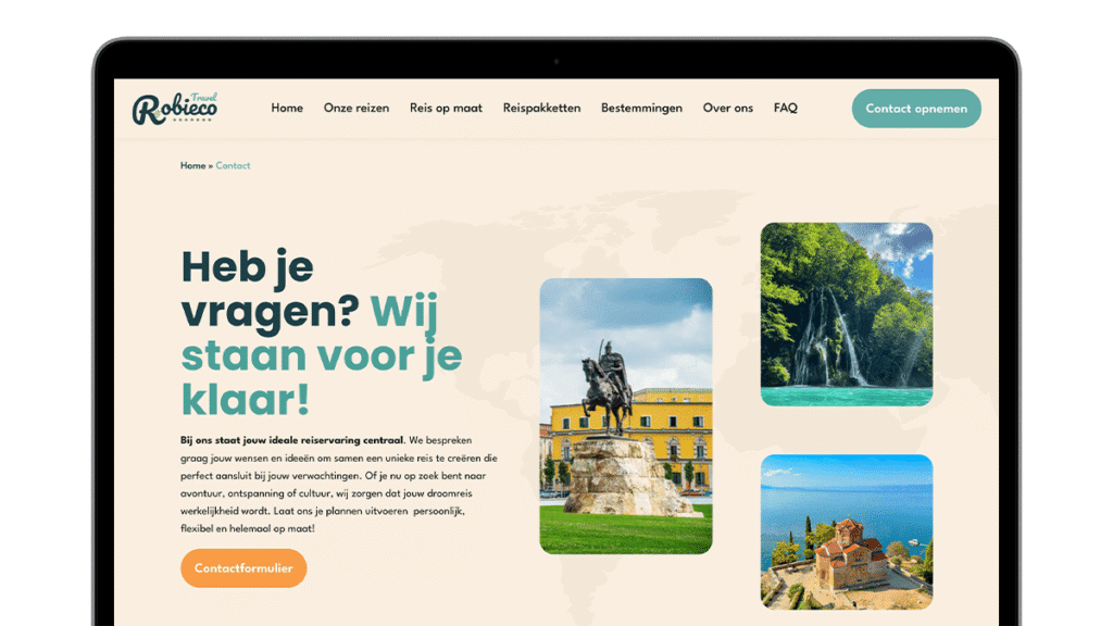 Robieco_Travel-Contact-screens